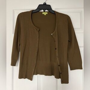 Avocado Women's Brown Cardigan Sweater
